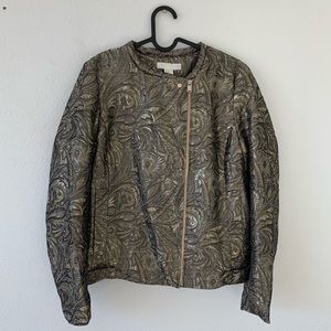Gold and Silver Jacquard H&M Jacket sz 10